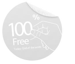 100 percent free badge